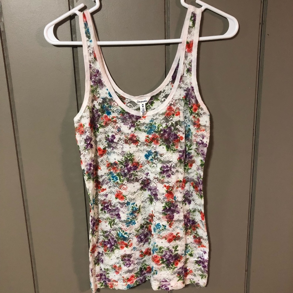 Lace tank top